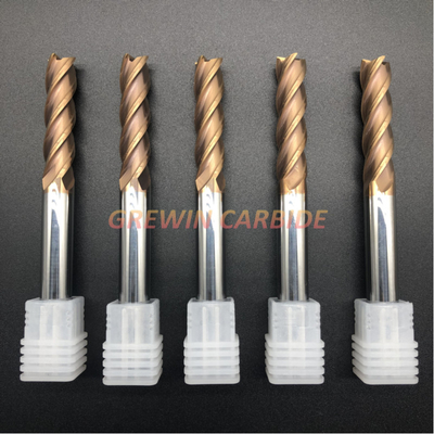 HRC55 TiSIN Coating 4 Flutes End Mill Cutter Tungsten Carbide End Mill Cutter CNC Tool